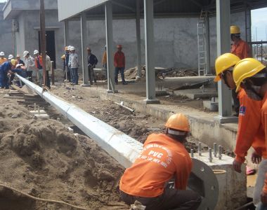 Cung cấp cột chống sét 25m dự án LPG thị vải